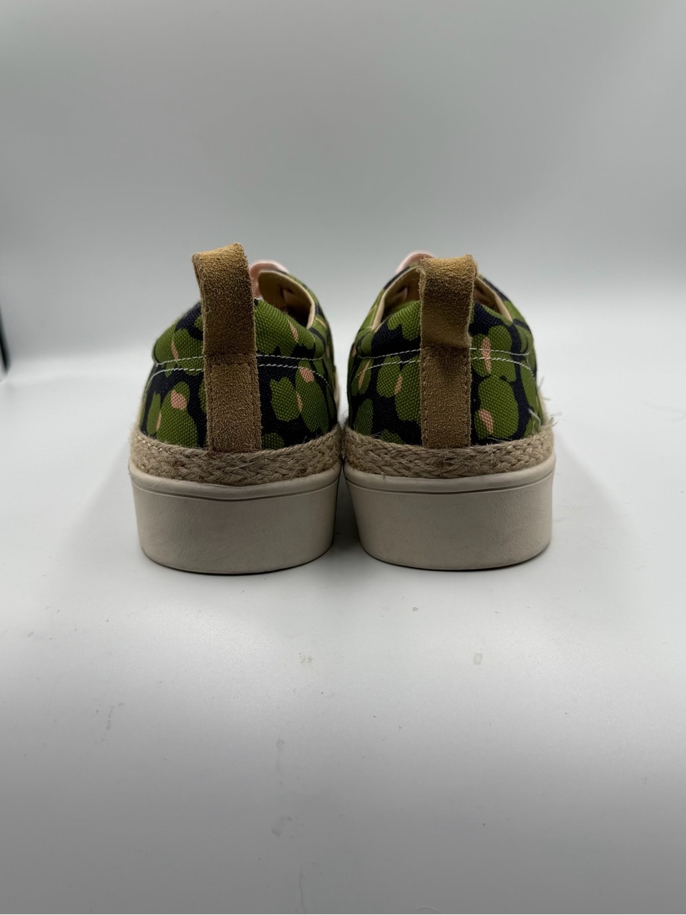 Spenco Camo Platform Sneakers Pink Green Espadrille Shoes Women’s 12 - Picture 5 of 9